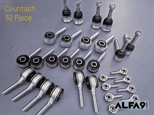 Complete VPS ball joint set for Lamborghini Countach front suspension upgrade