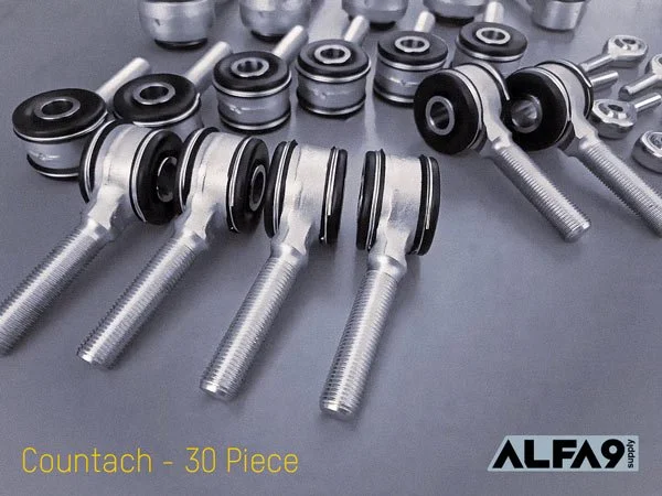 Close-up of VPS Lamborghini Countach ball joint precision engineering — Alfa9Supply