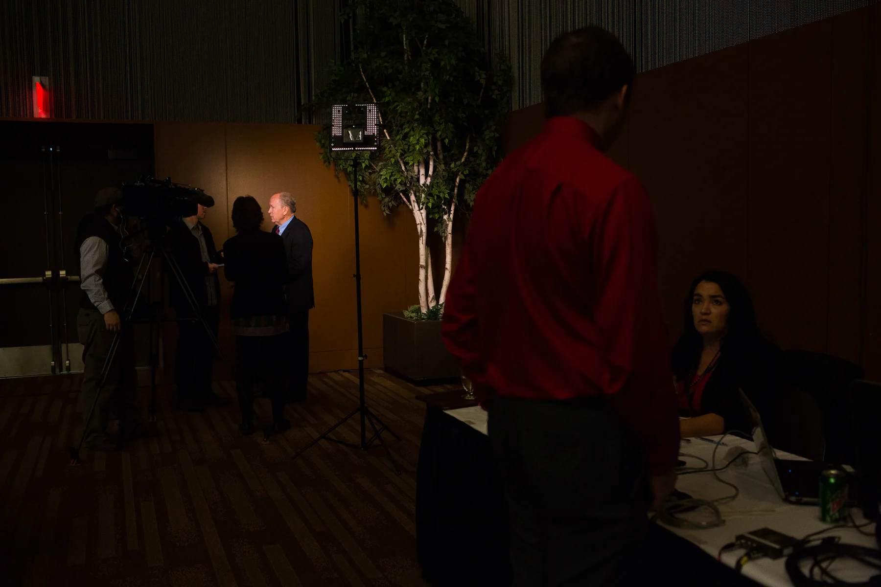 Alaska Governor Elect Bill Walker gave interviews following his remarks at the 35th annual Alaska Resources Conference in Anchorage, Alaska on Thursday, November 20, 2014.