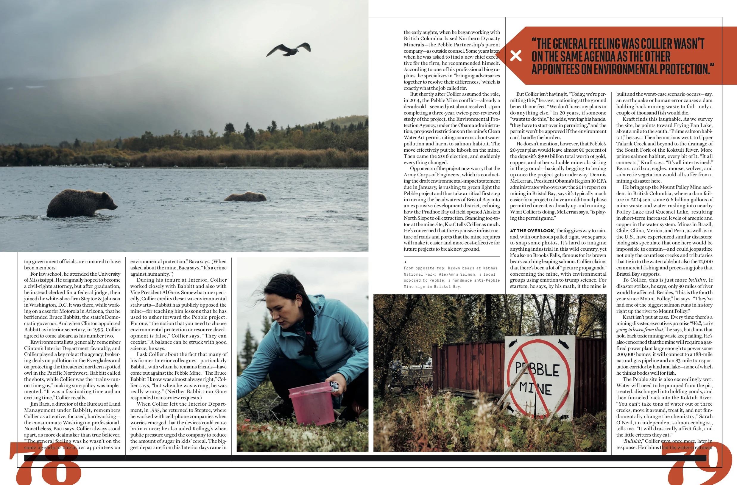 Pebble Mine for Men’s Journal .