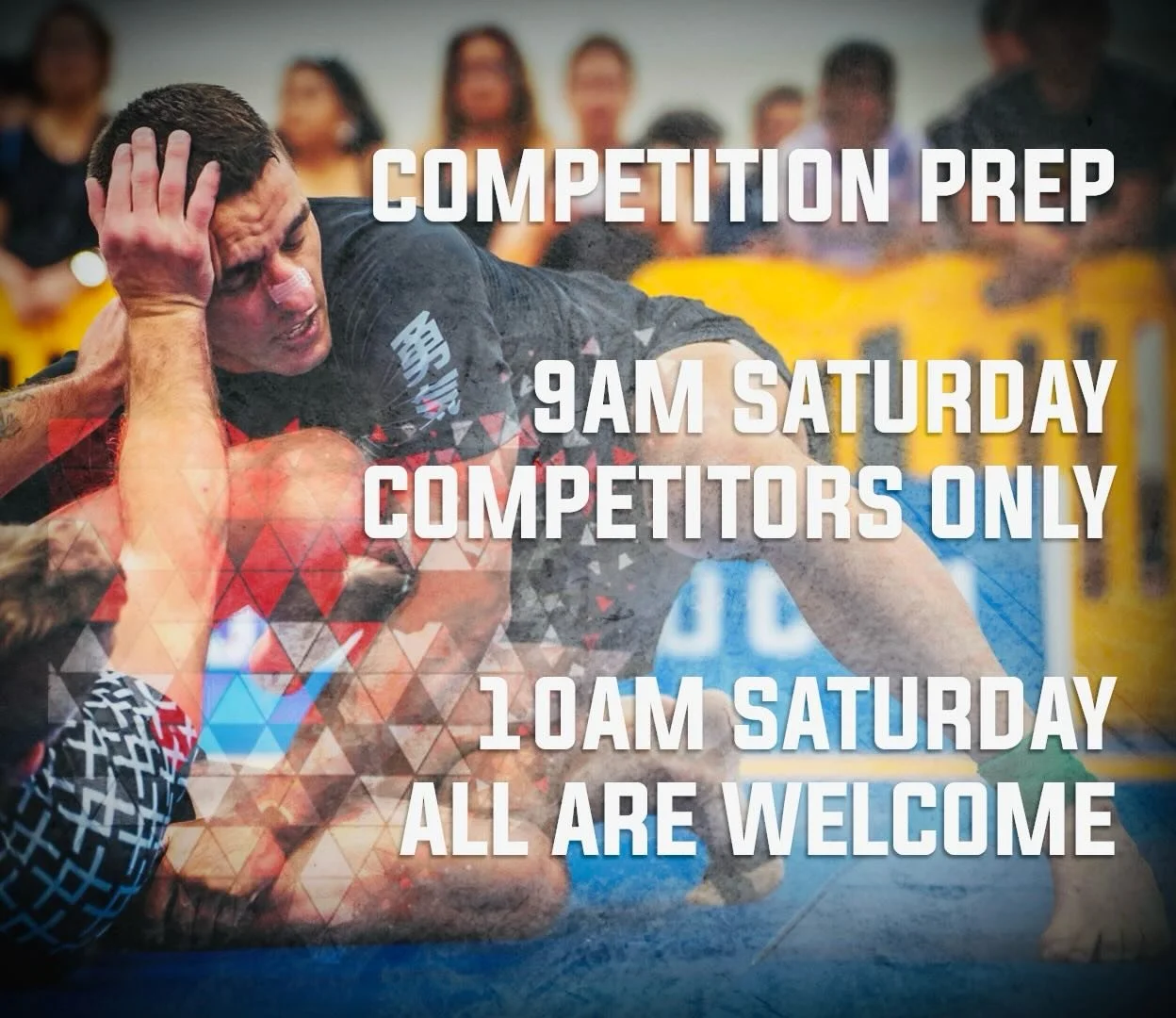 Don&rsquo;t forget - I will be working privately with the IBJJF COLUMBUS Competitors every Saturday from 9am to 10am.

Leading up to the competition, I will also be running the 10 AM sessions on Saturdays. These classes are open to everyone.