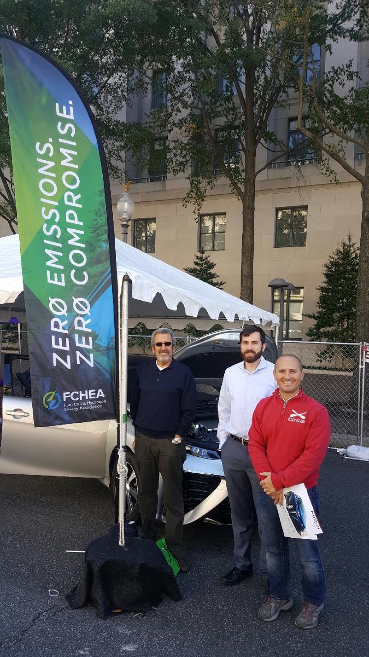 FCHEA staff with Toyota Mirai FCV at Taste of DC on October 9
