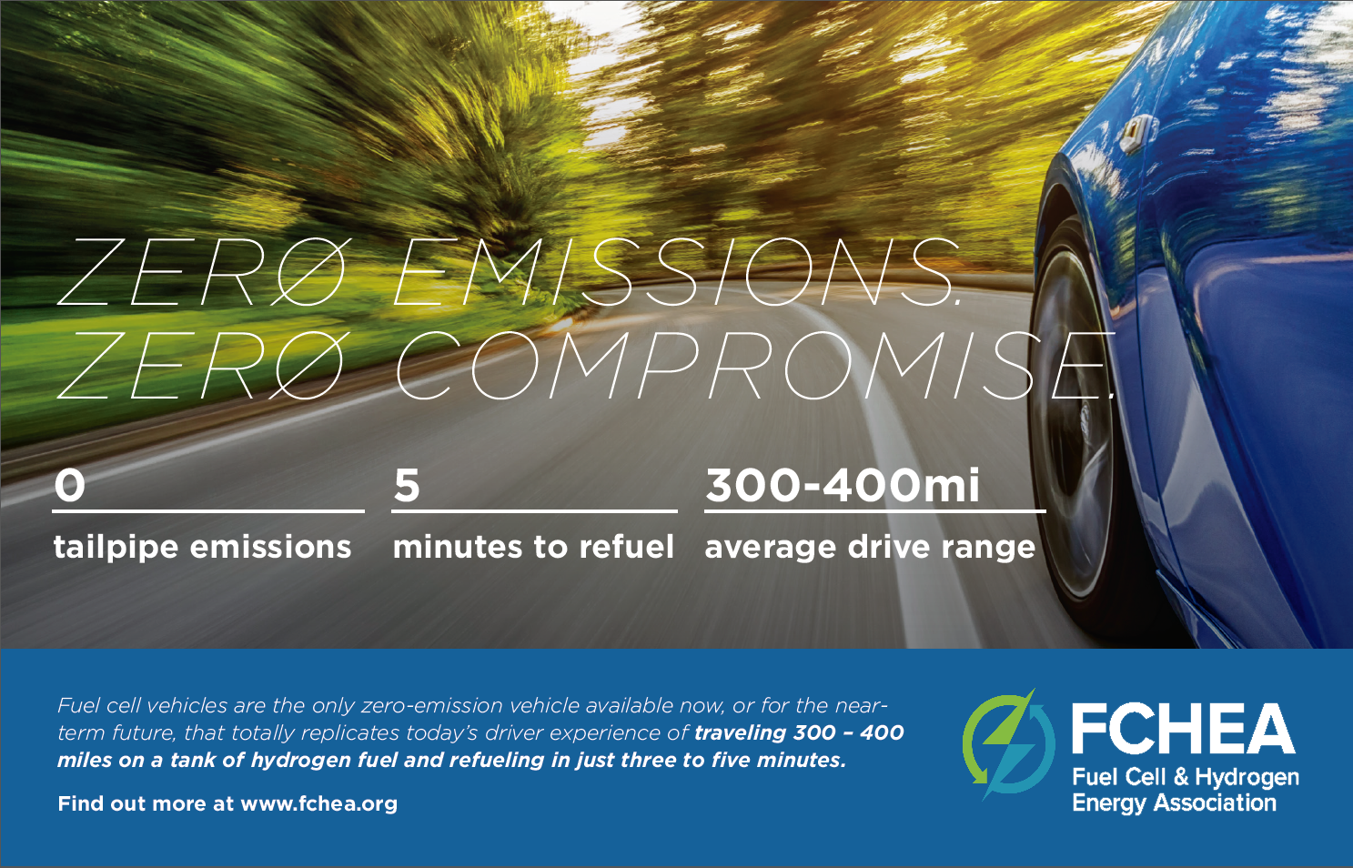 FCHEA's Zero Emissions. Zero Compromise. ad featured in the NASEO Annual Meeting Program