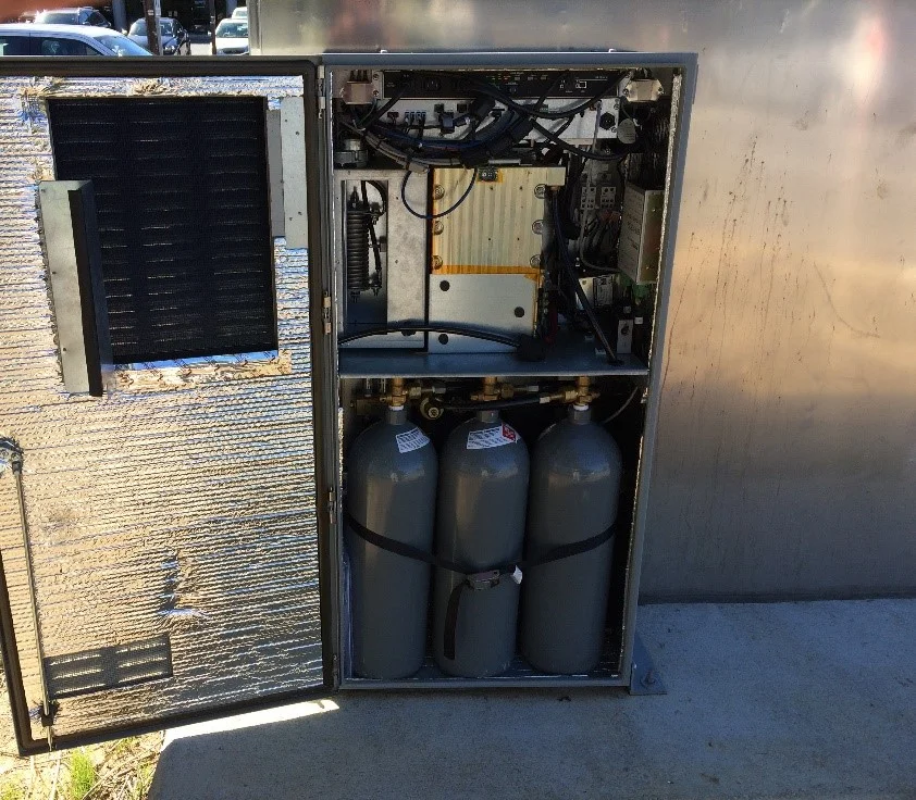The King/Quaker/Braddock intersection hydrogen fuel cell backup generator. Source: The City of Alexandria