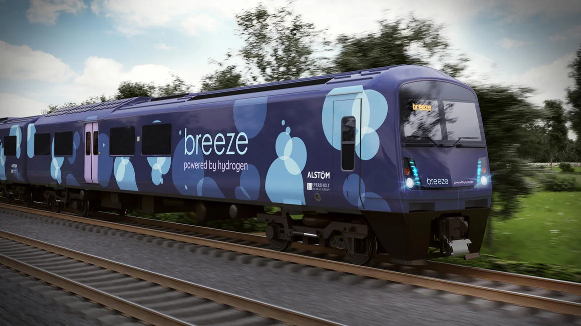 Design concept for the hydrogen powered "Breeze". Source: Alstom
