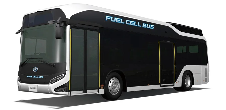 Toyota’s Sora fuel cell bus. Source:: Toyota