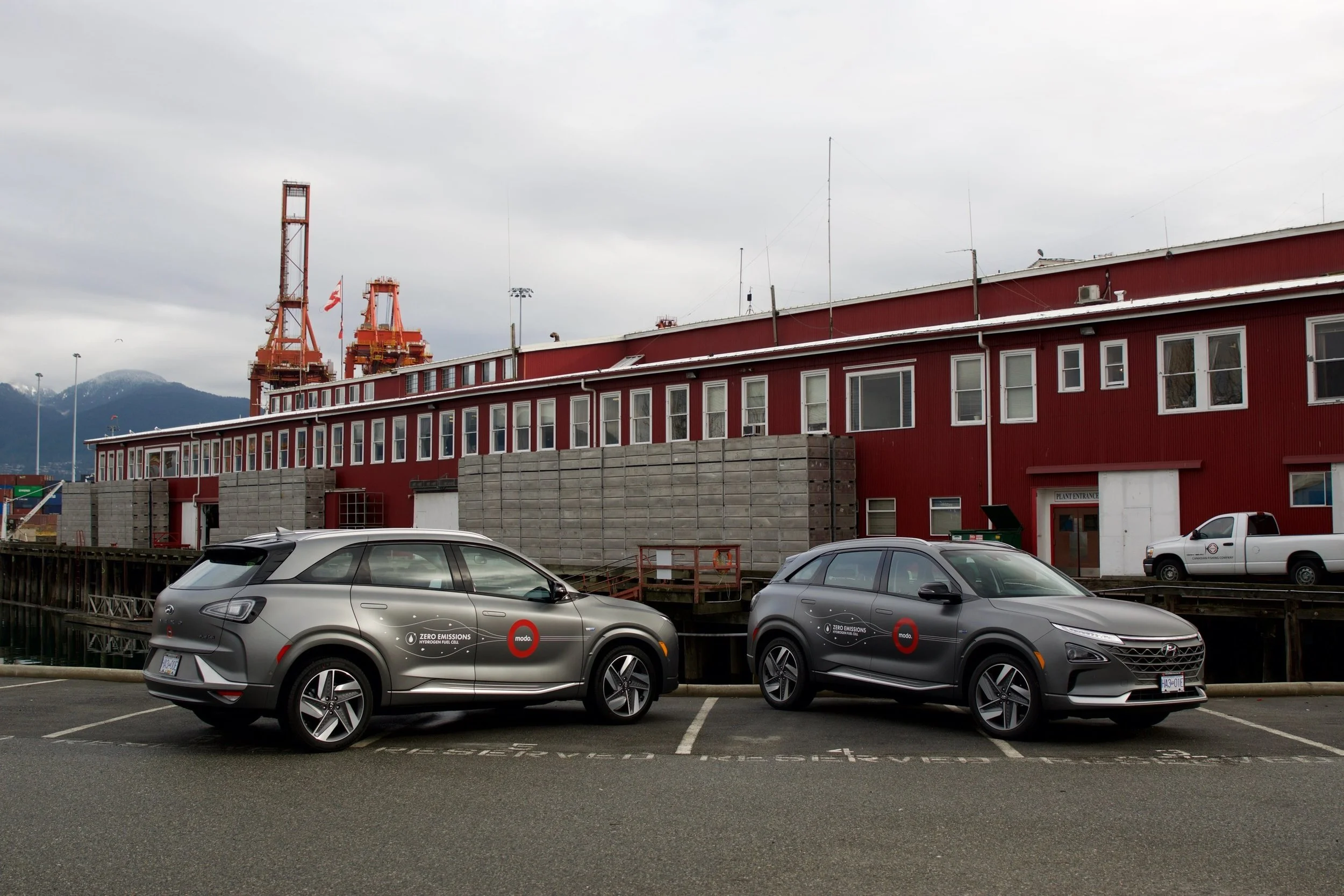 Hyundai’s NEXO FCVs offered to consumers through Modo, a Vancouver car-sharing co-op. Source: Hyundai Canada