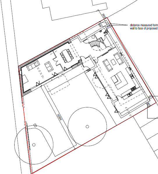 SITE PLAN SHOWING RETAINED ELEMENTS IN J3 BUILDING SOLUTIONS CASE