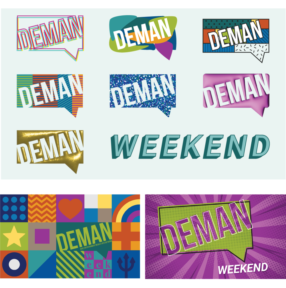 E-mail/web graphics for DEMAN Arts Weekend