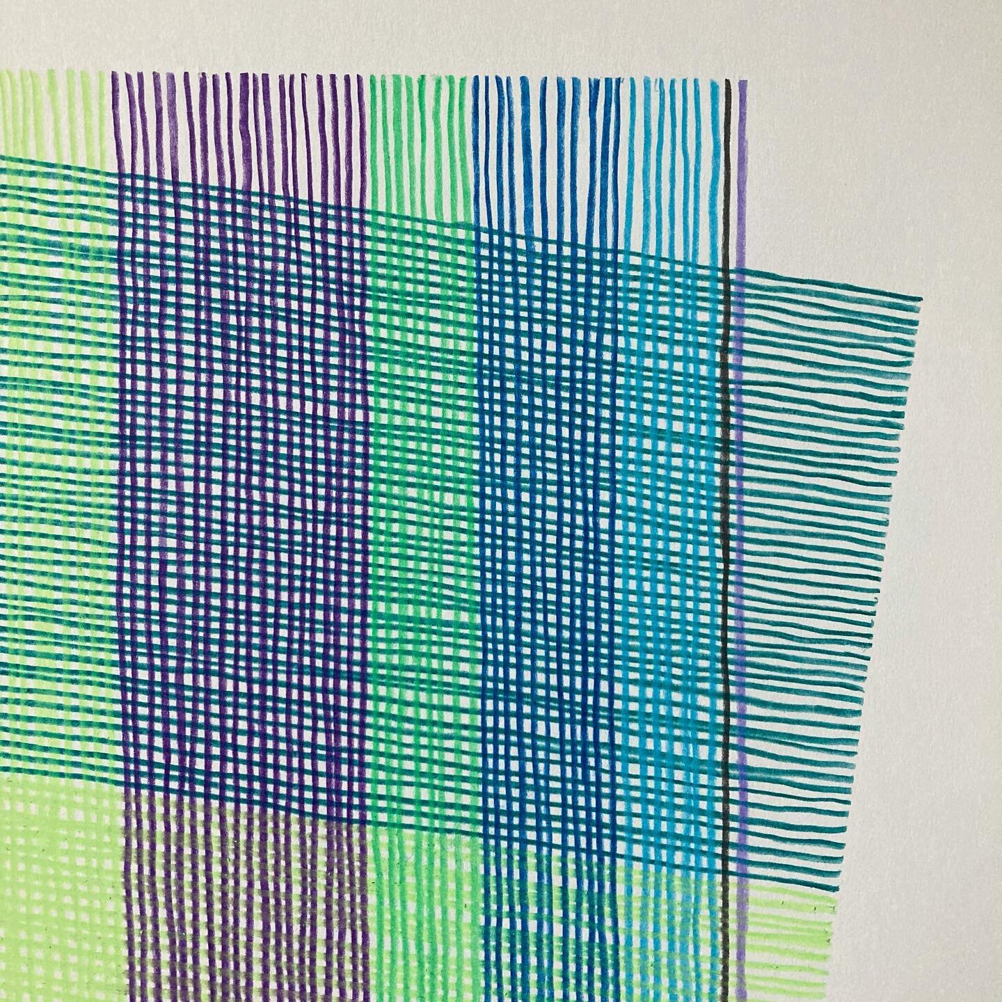 Drawing detail.  #wip #lines #data #weaving #geometricart #minimalart #montrealartist #worksonpaper #drawing