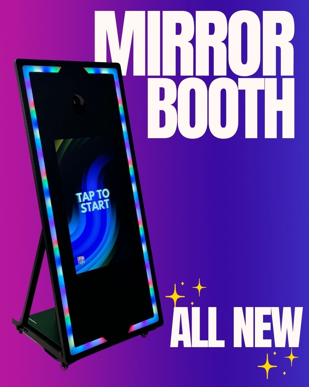 Mirror, mirror on the wall, who's the life of the party after all? 🎉✨ URBNevents presents the ultimate selfie experience with our Mirror Booth! #MirrorBooth #URBNevents
