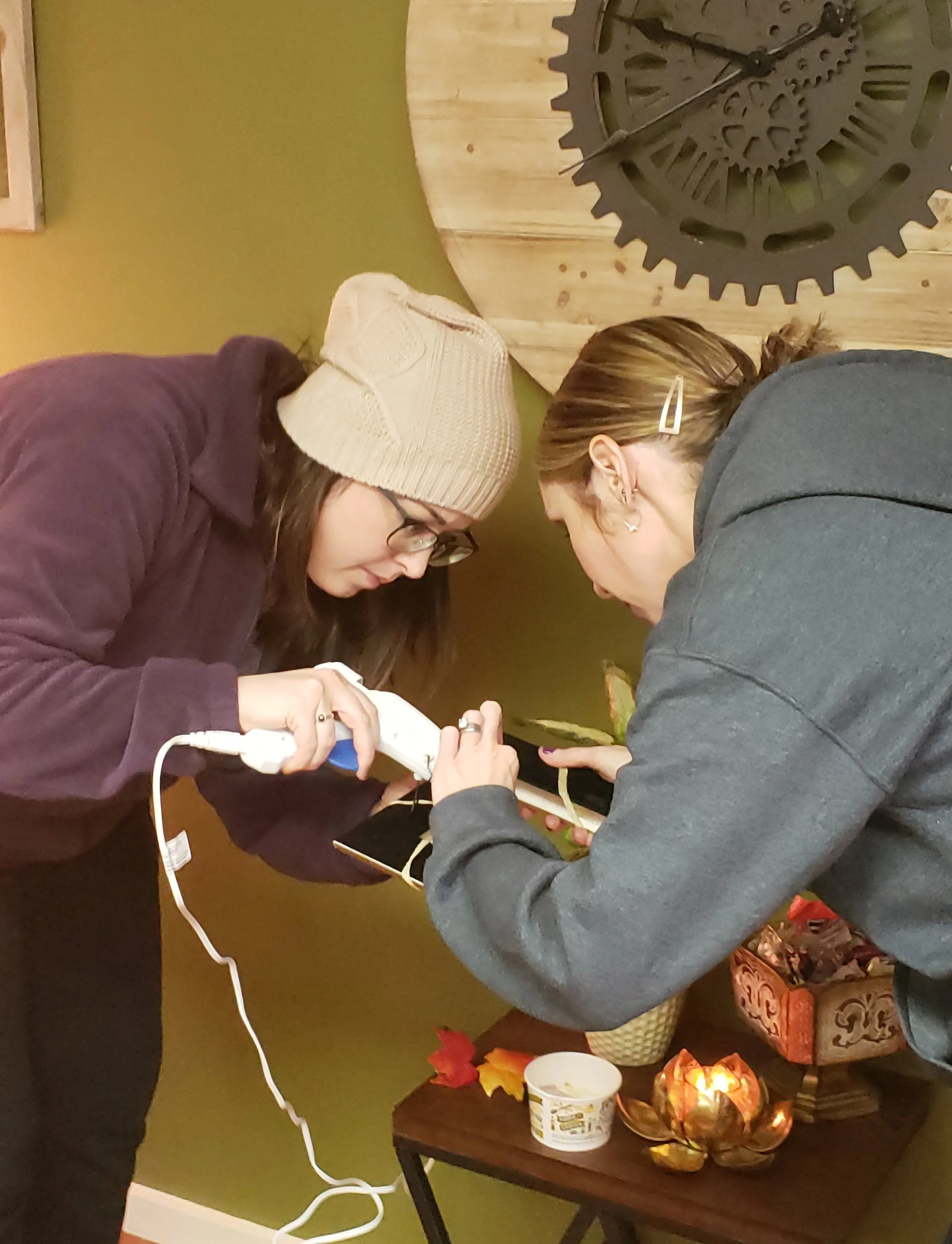 The Girls collaborate in Crafting Class