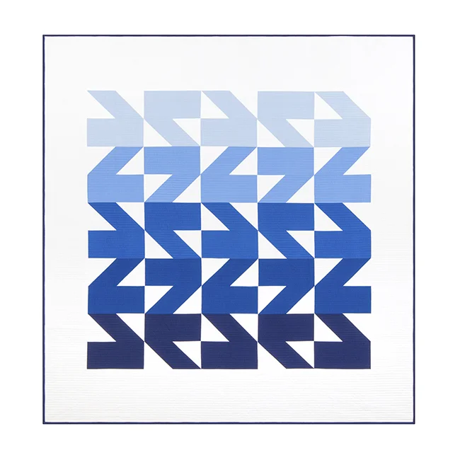 Initial K Studio Modern Waves Quilt