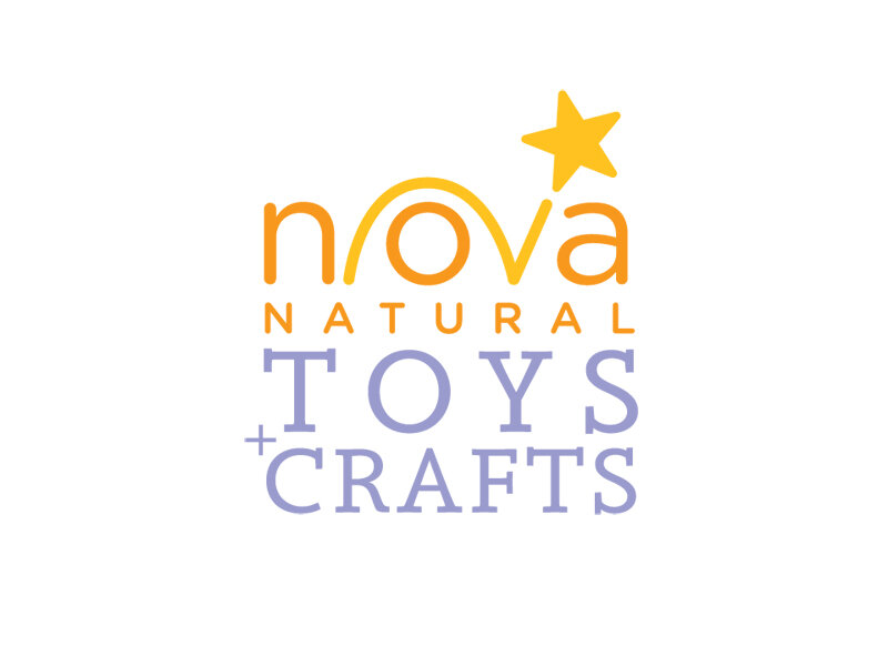 Nova Natural Toys + Crafts logo by Interrobang