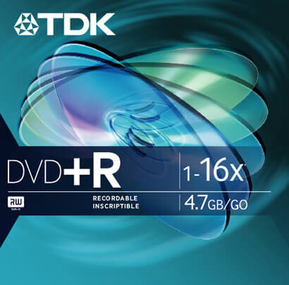 TDK Electronics DVD+R packaging design by Interrobang.
