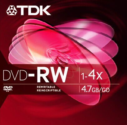 TDK Electronics DVD-RW packaging design by Interrobang.