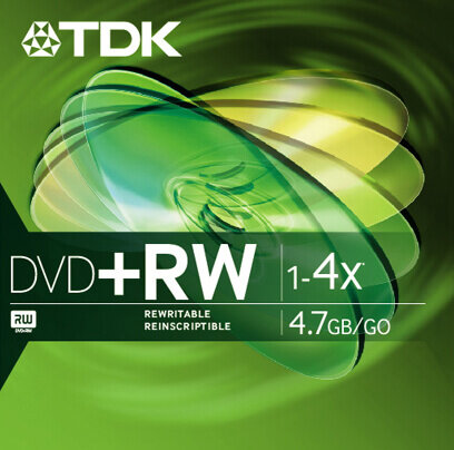 TDK Electronics DVD+RW packaging design by Interrobang.