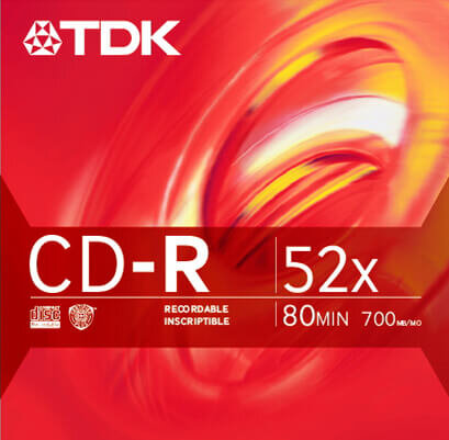 TDK Electronics CD-R packaging design by Interrobang.