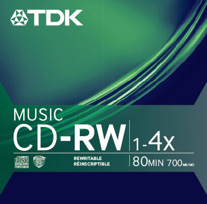 TDK Electronics CD-RW packaging design by Interrobang.