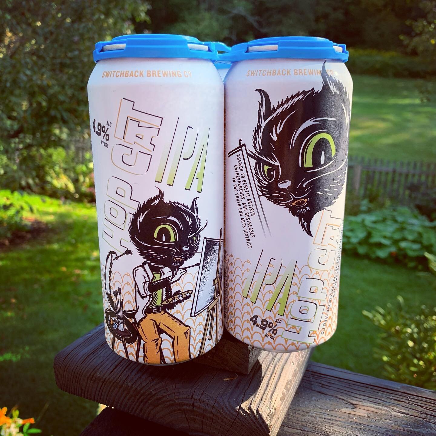 We had fun working on Hop Cat, a new Limited Edition IPA from @switchbackbeer, with another great illustration from @the_solekitchen, being released today in celebration and support of this year's @seabavt Art Hop!

25% of Hop Cat sales benefits arti