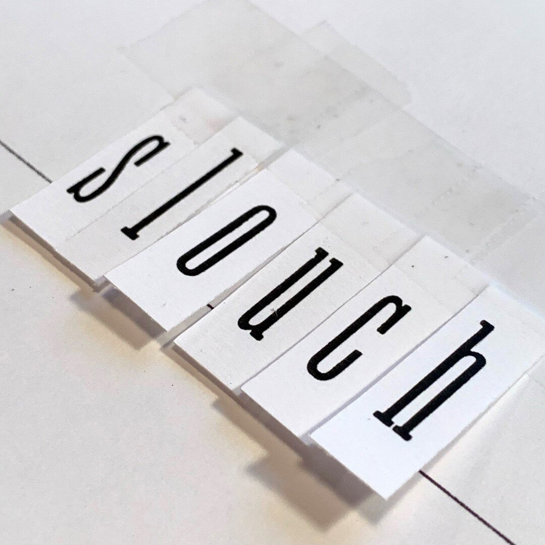 Old-school design exploration. 

#paper #tape #cutandpaste #lightandshadow #letterspacing #typography #analogdesign  #graphicdesign #interrobangdesign
