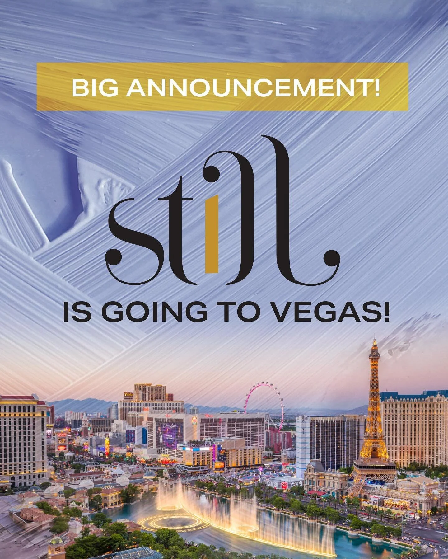 Big news! We&rsquo;re taking Still to Las Vegas!!!

I am beyond thrilled to announce that Still will be exhibited at the American Society of Breast Surgeons&rsquo; (ASBrS) annual meeting at the Bellagio in Las Vegas this spring&mdash;right next to ou