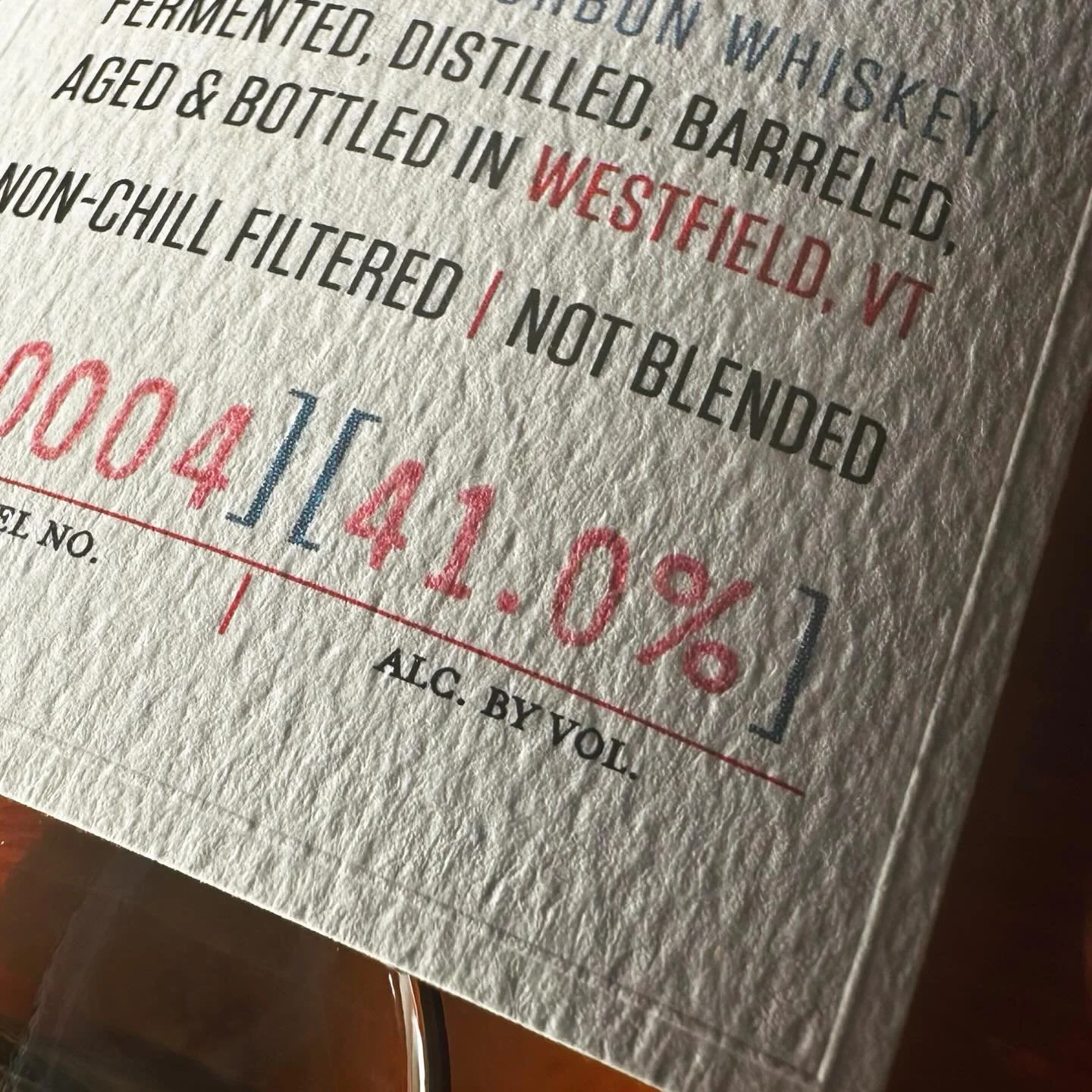 &ldquo;The details are not the details. They make the design.&rdquo; &mdash;Charles Eames

Backus Distillery Bourbon label detail. Gorgeous toothy paper, embossed rule, thoughtful typography, hand stamped info. #chefkiss

#graphicdesign #labeldesign