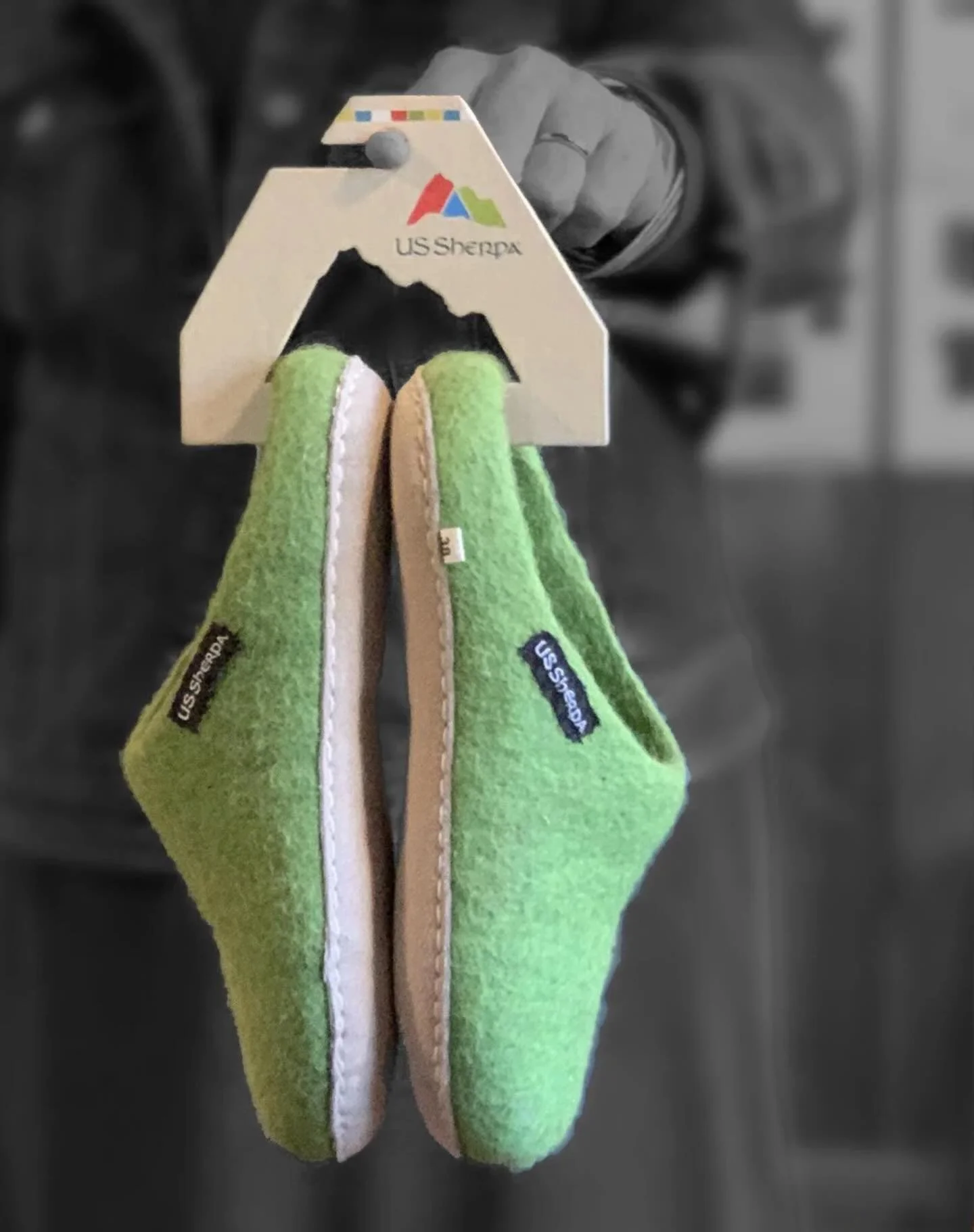 Slipper hanger design for US Sherpa / #packagingdesign #retailpackaging #custompackaging #vermontbusiness