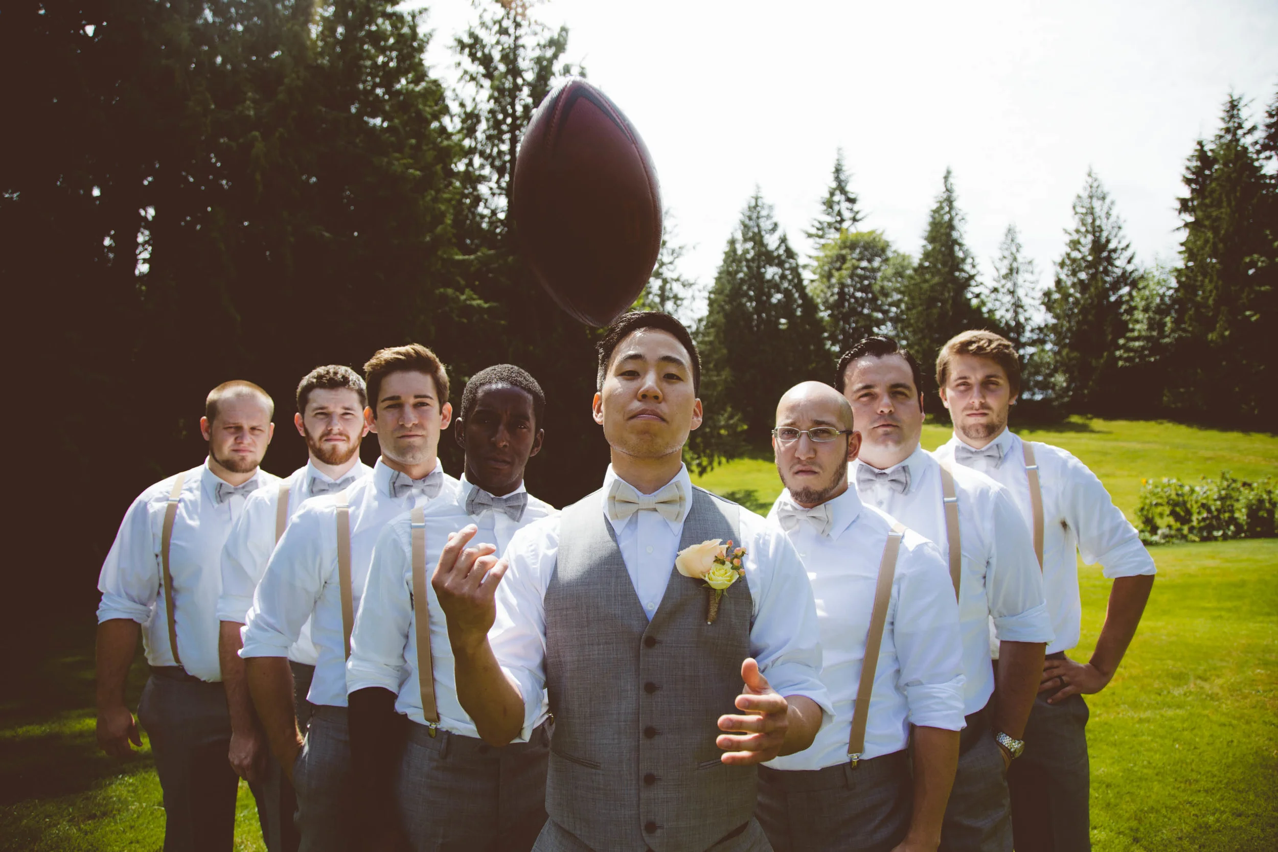 Football players.