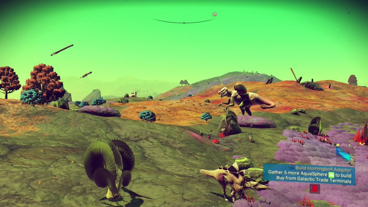Yes, that does appear to be a T-Rex with a jetpack
