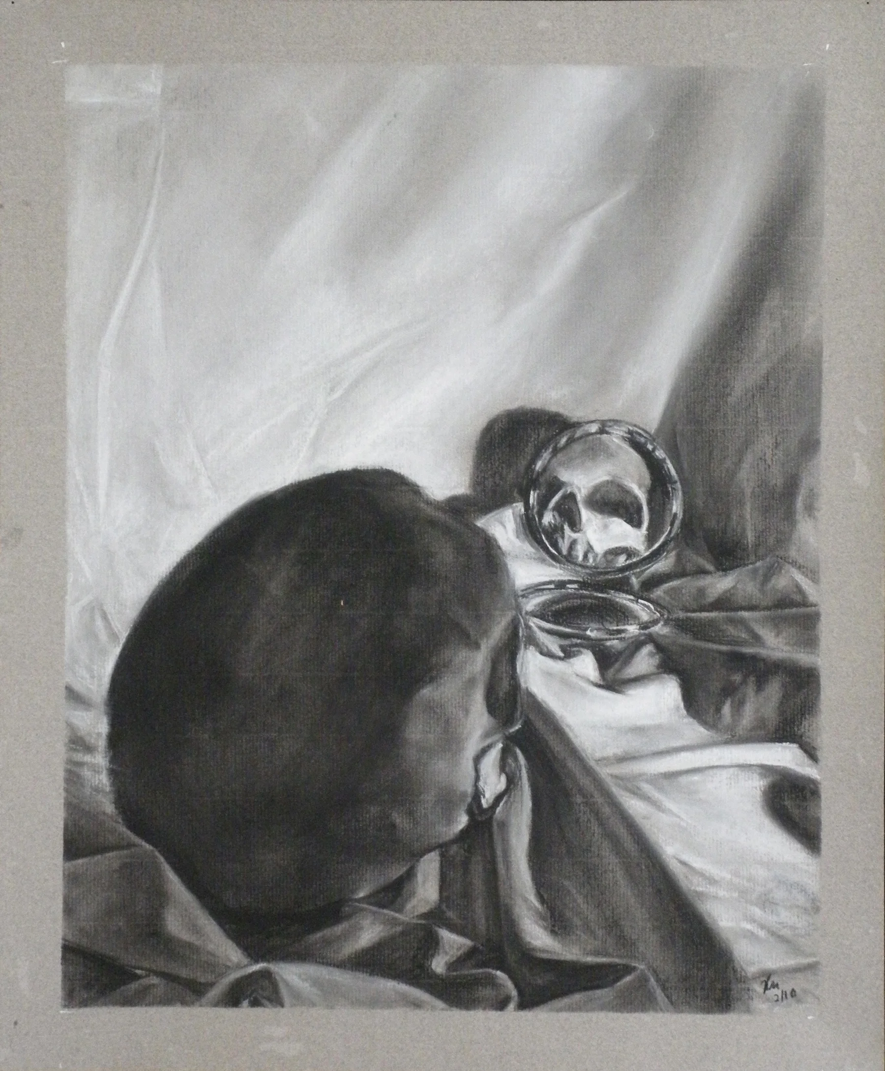 Xu. Self-esteem. Charcoal on Paper. 14x17 inches. 01-09.jpg