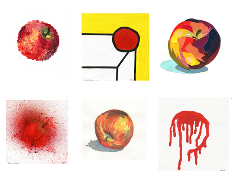 Belshaw.AppleStudies-Setof6.MixedMedia.6x6Each.Sept.2011.jpg