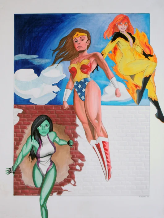 Foote.Superhero Portraiture.Marker and Pencil on Paper.18x24-inches.May-2010-copy copy.jpg