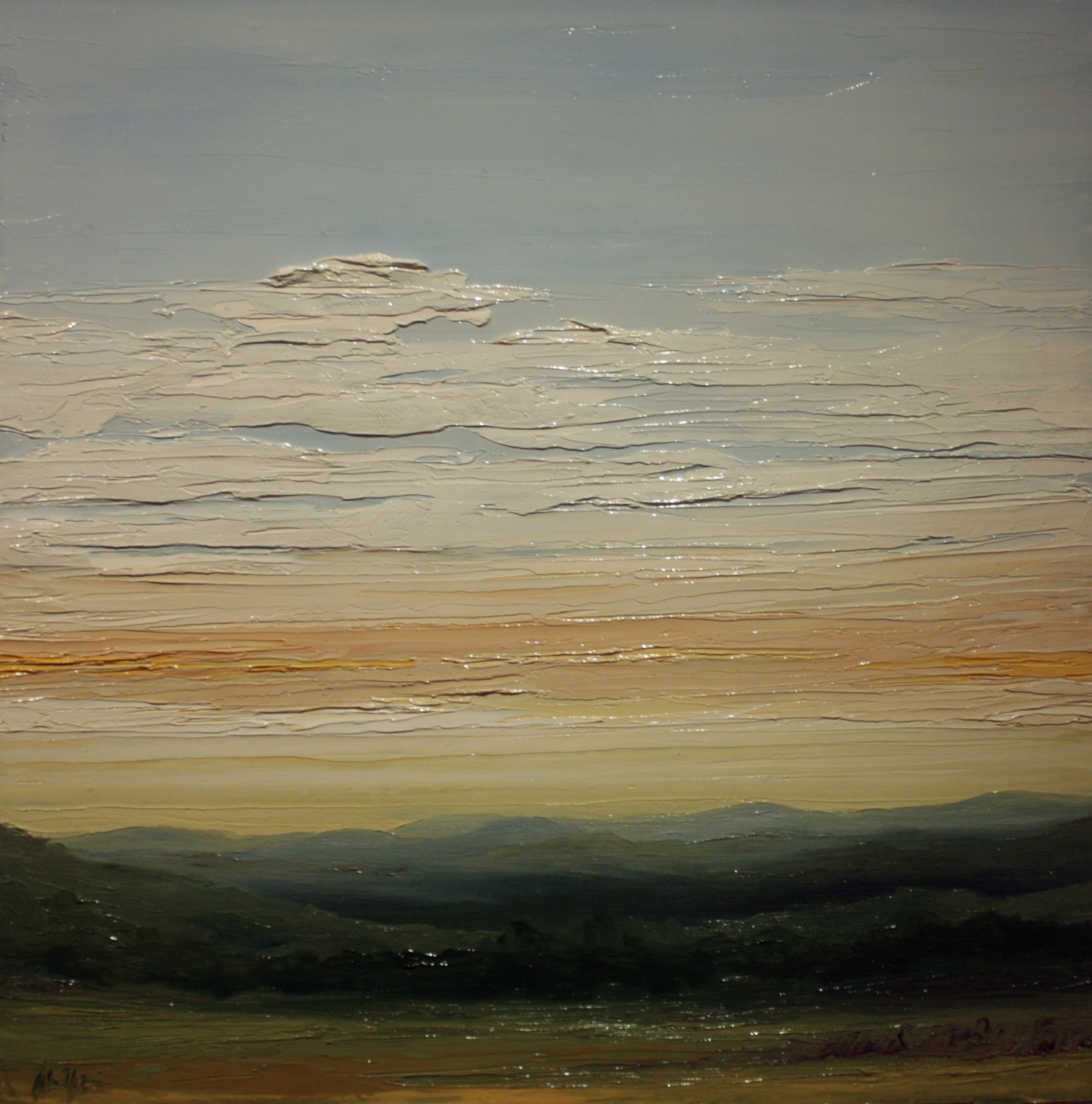Stikeleather View Sunapee NH, oil on canvas, 24 by 24 inches, 2012