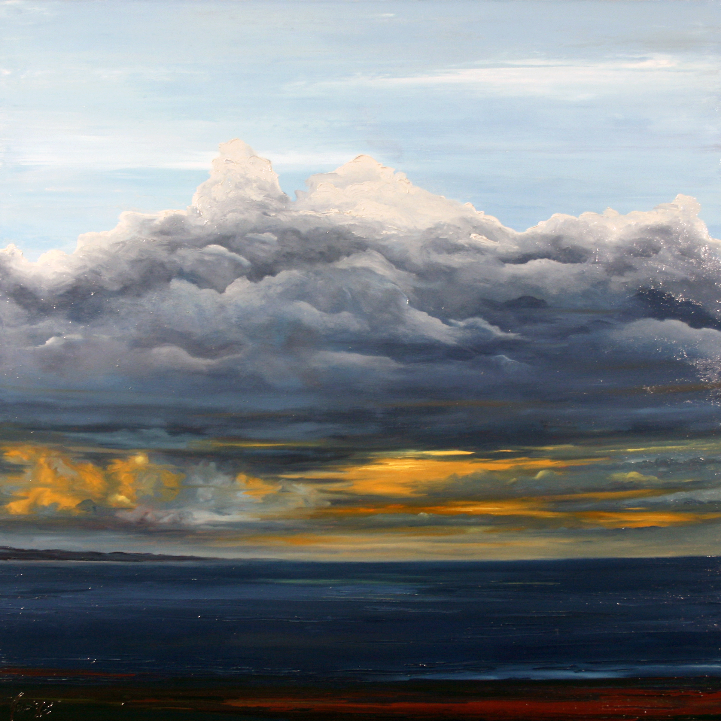 Jack's View Cape Cod, oil on canvas, 36 by 36 inches, 2015