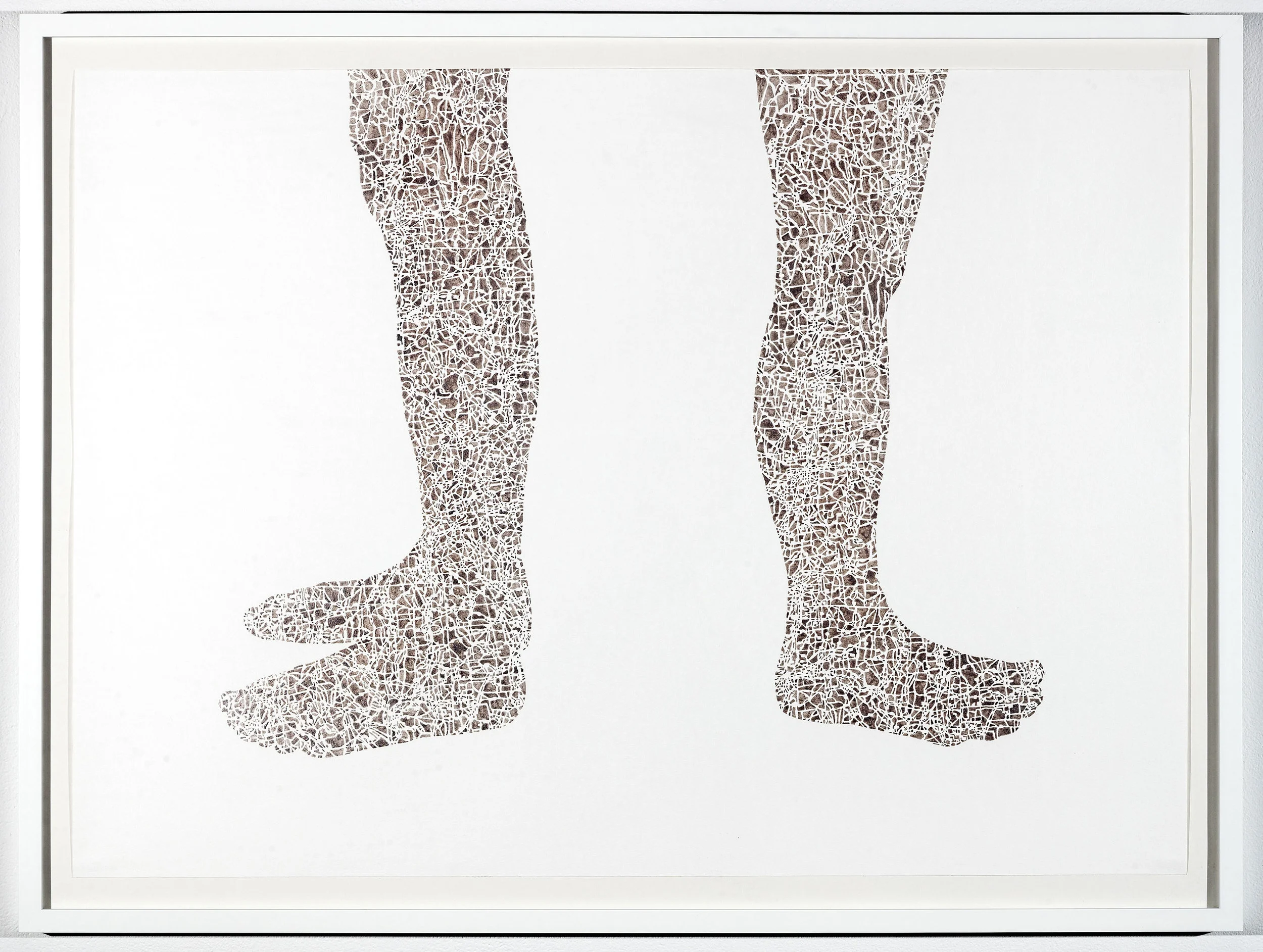 If I paint us (in platinum) II, 32.5x43.25 in, gouache on paper, 2017