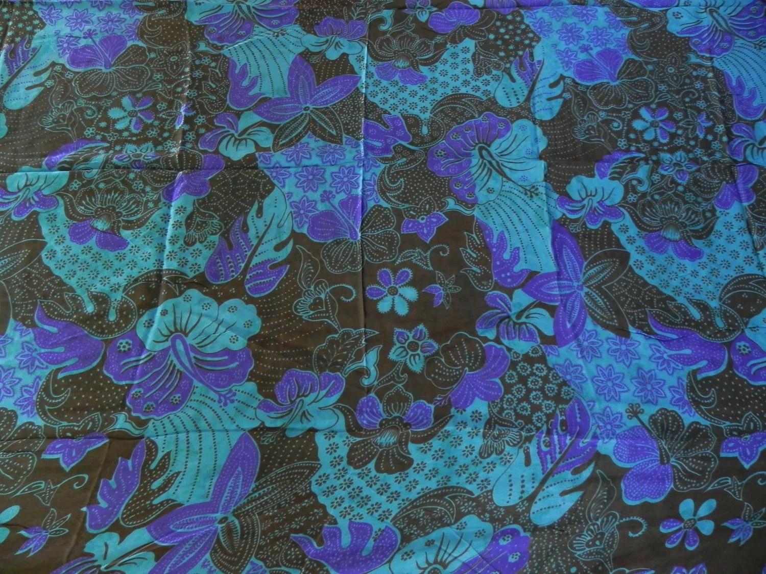 Hibiscus Paisley Silk Sarong