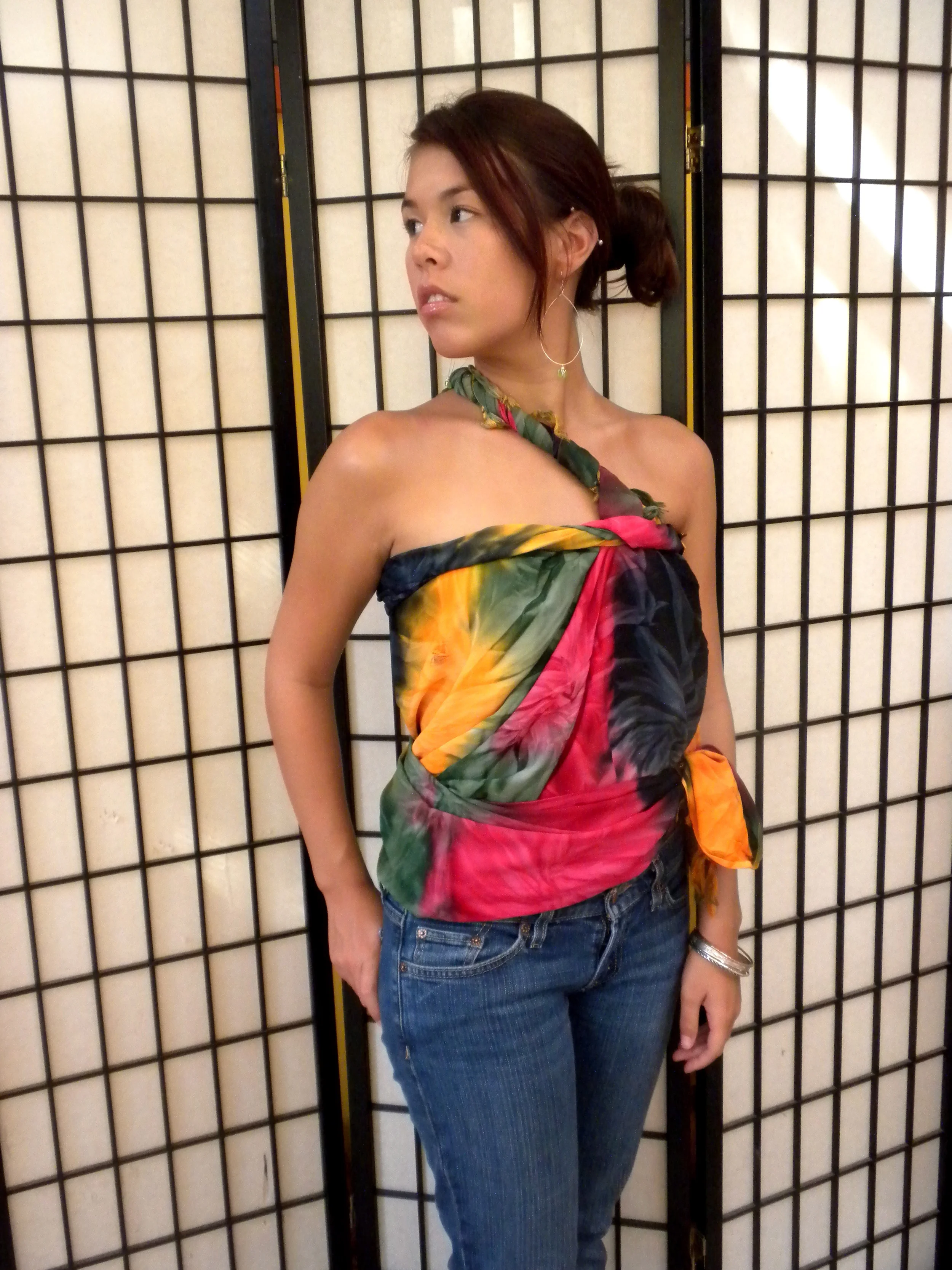 Standard Rayon Sarong as top