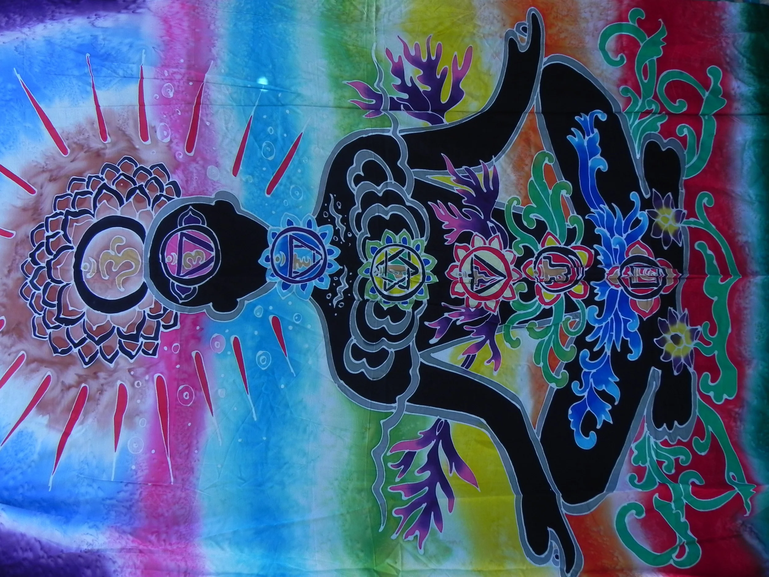 Chakra Alignment Hand Painted Sarong