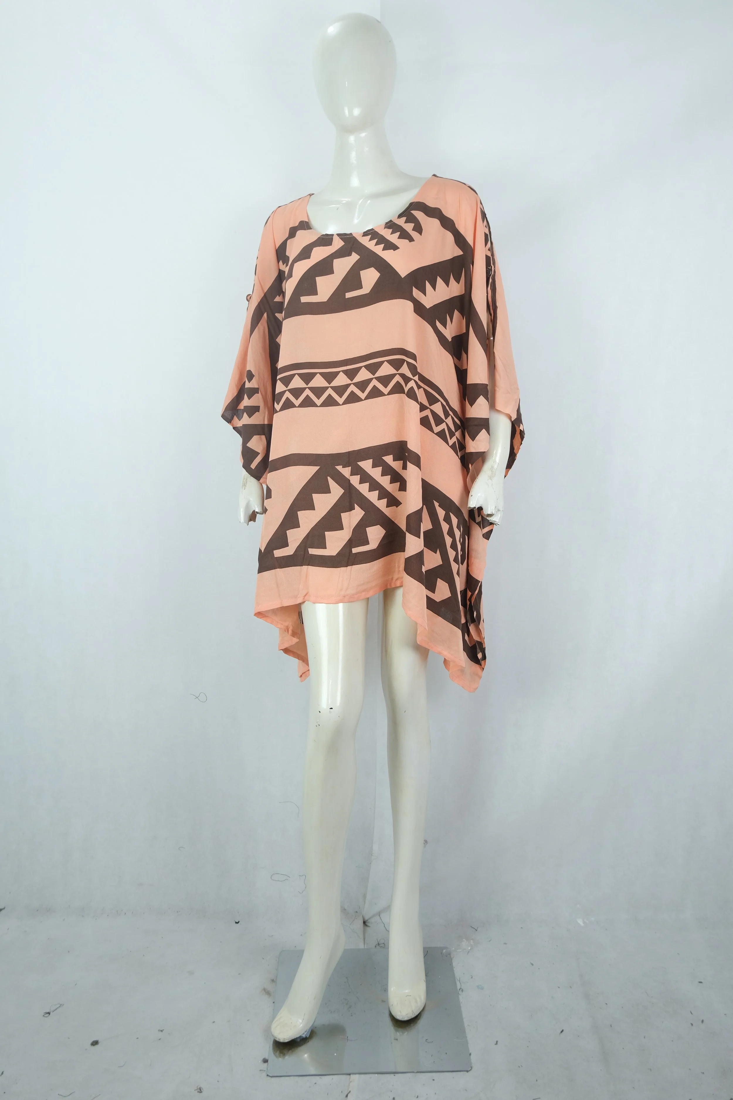 TURTLE BAY TUNIC-MAUNA LOA-APRICOT WASH-FRENCH ROAST.JPG