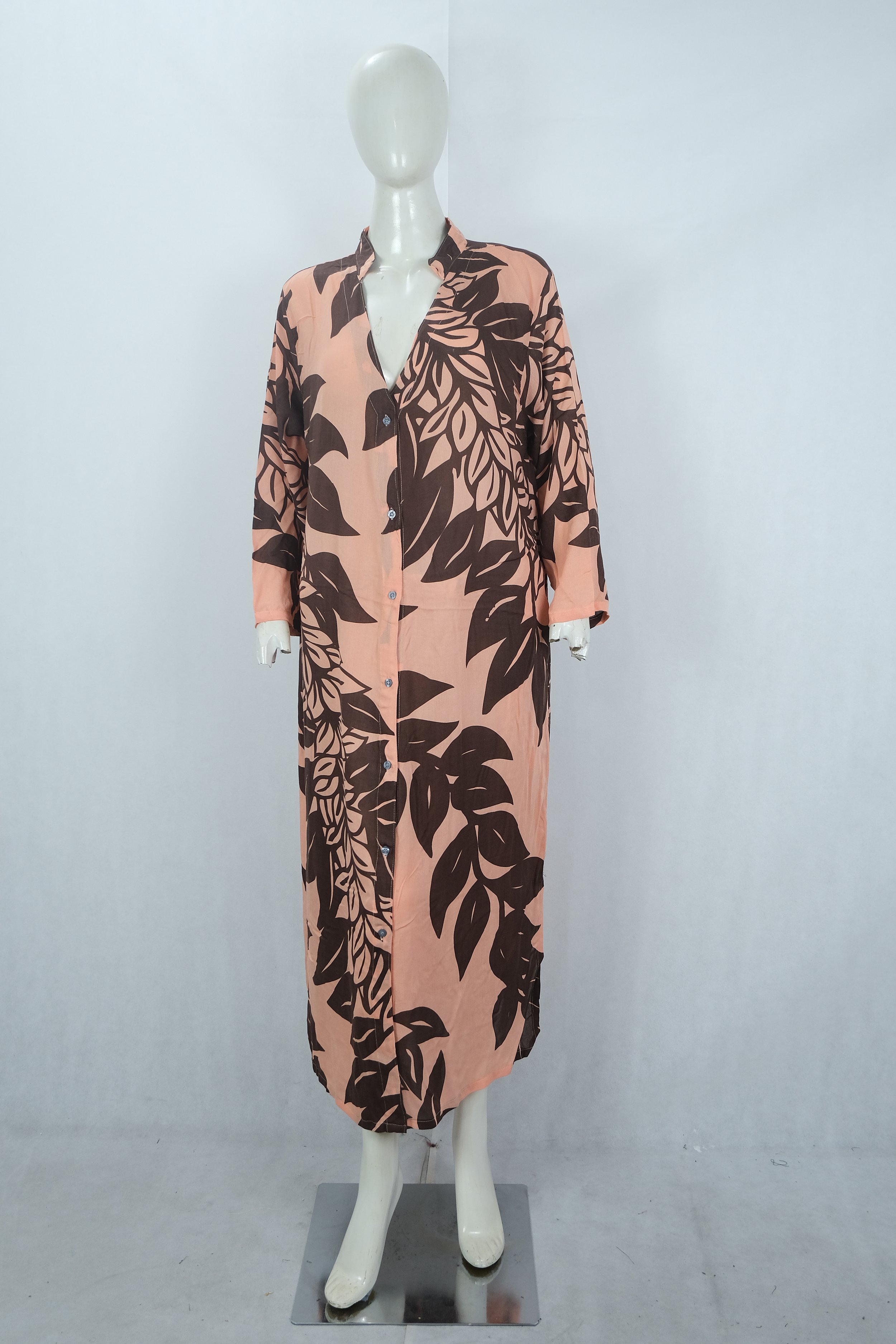 CAIRO DRESS-MAILE LEI-APRICOT WASH-FRENCH ROAST.JPG