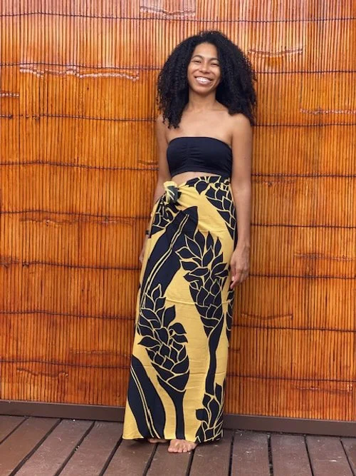 Premium Ginger Flower Sarong