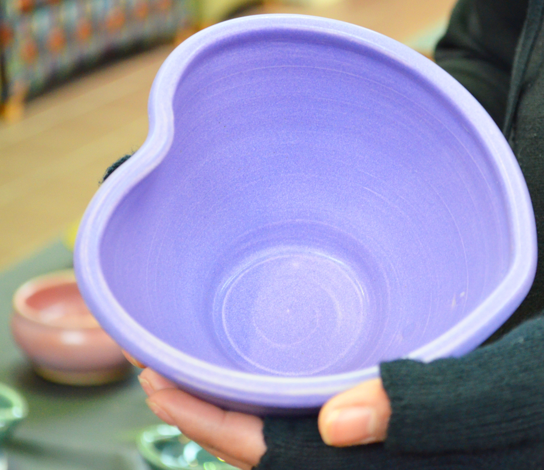 Heart-shaped bowl from Victoria Empty Bowls.