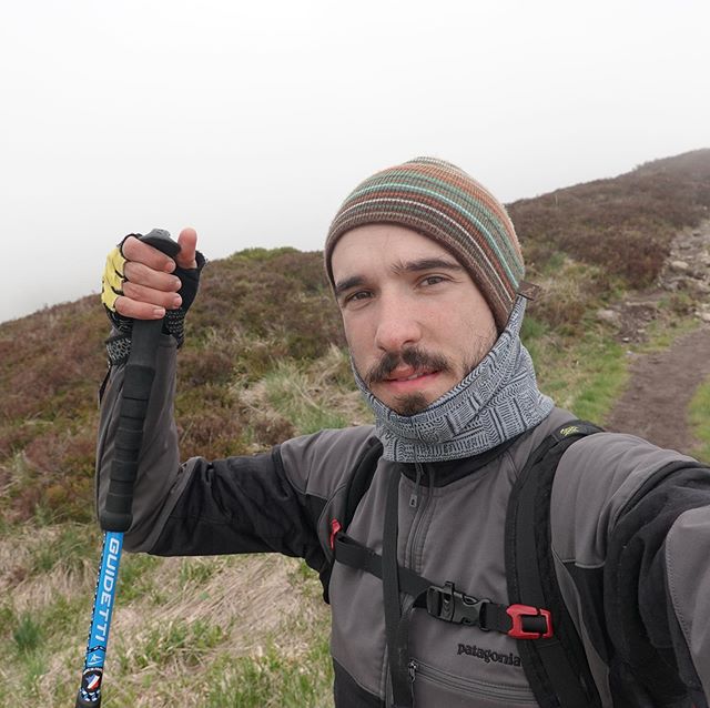 Me hiking back down #puymary #cyclotouring #hiking #randonnées #tourdumassifcentral #guidettisport