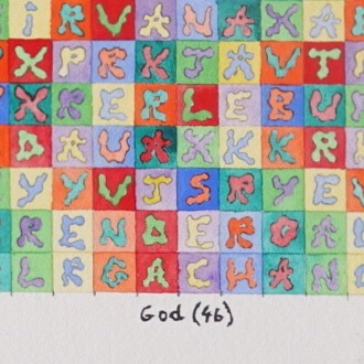 God in some 46 words
Watercolor on #moulinricharddebas
#abstractpainting #painting #artoftheday #artcollectors #wiggleart #alphabet #god #vasarely #danielsmithwatercolor #watercolor #aquarelle #emergingart #art #painting #contemporaryart #artcontemporain #brooklynart #americanart #spiritual #spiritualart #psychedelicart #weedartist #transcendental #artworld #fineart #nycart #santafeart
Martinrixeart.com