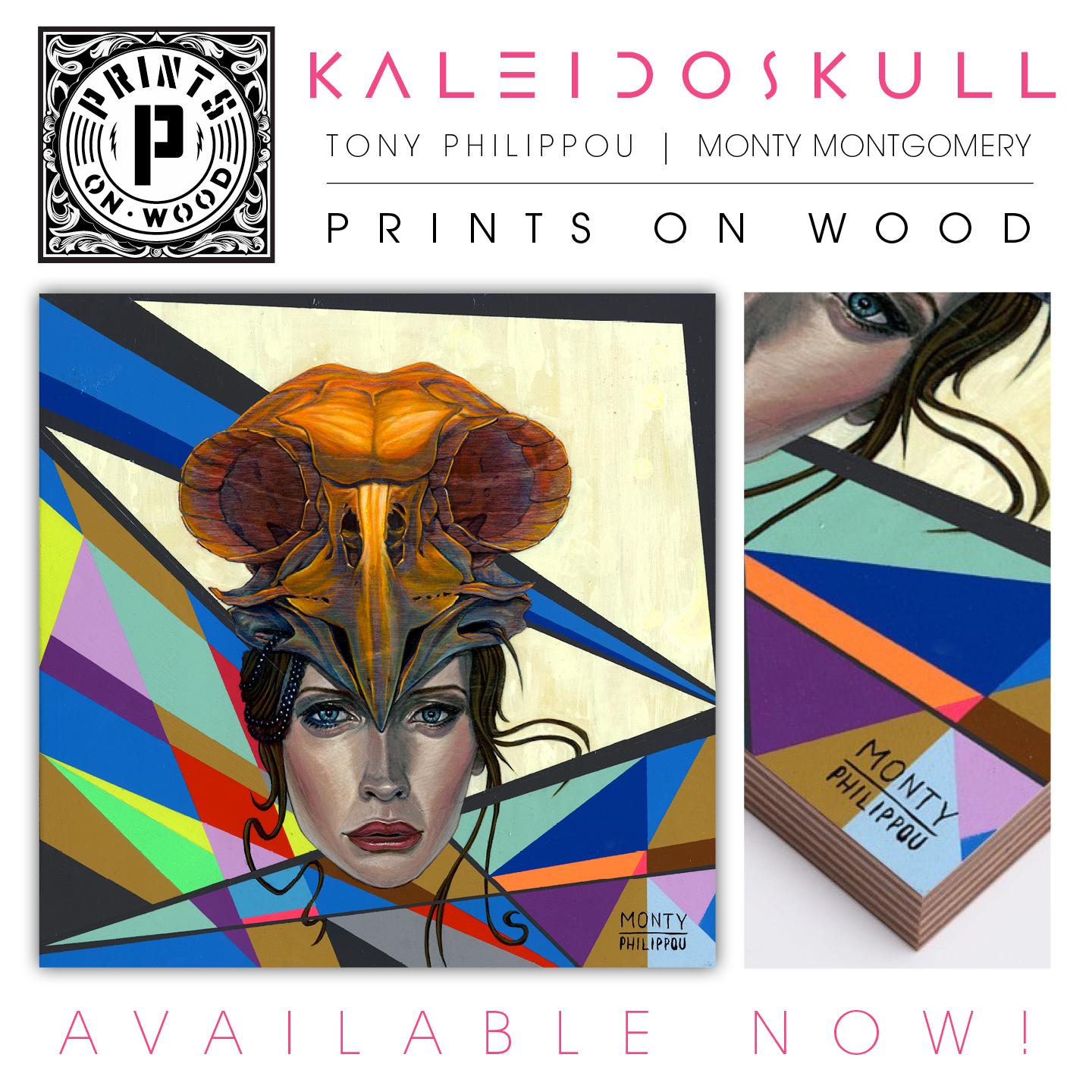 POW KALEIDOSKULL OWL PRINT