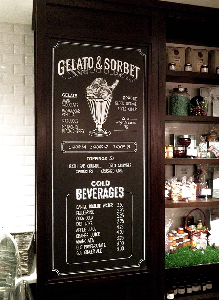 Epicerie Boulud chalkboards