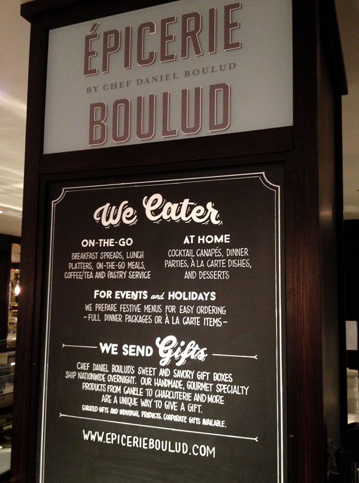 Epicerie Boulud chalkboards