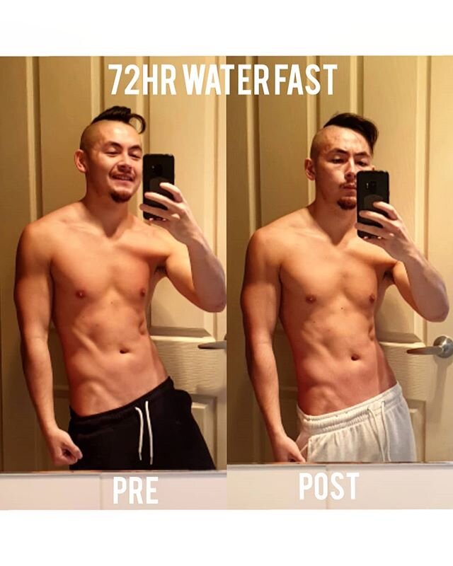 Successfully completed the 72hr water fast challenge issued by @glyncashmoney on the #eternalenergypodcast , dropping this Friday.
-
Physically, I dropped a significant amount of water retention, particularly around the face and most central abdomina