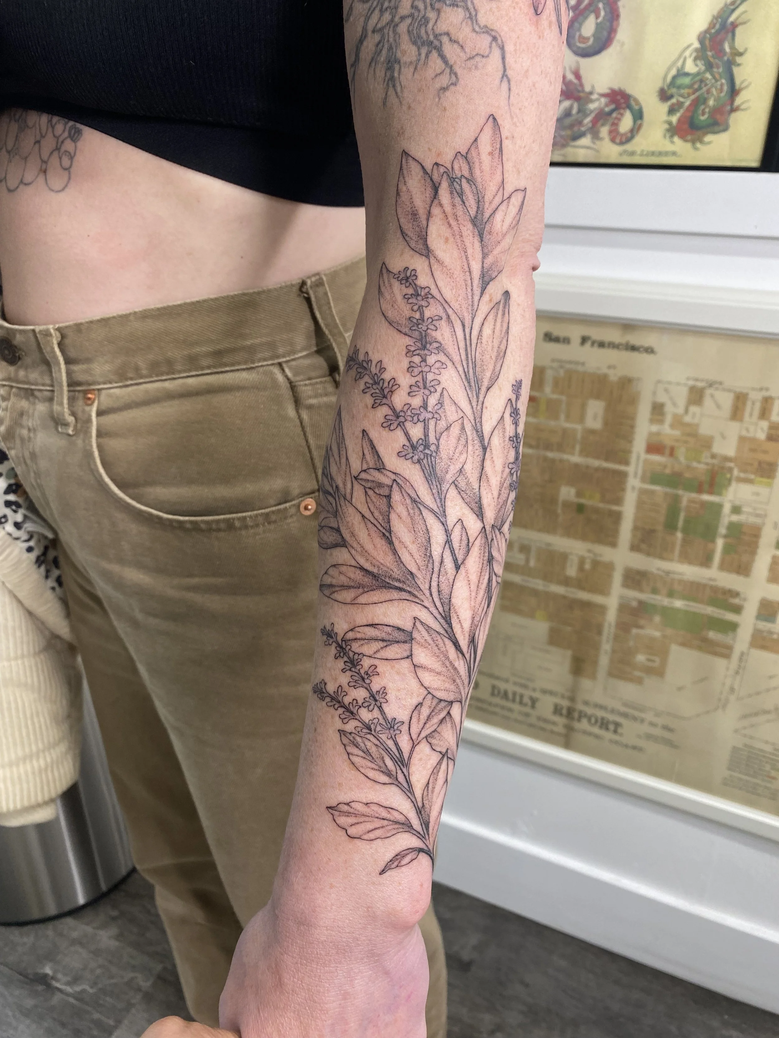 Botanical sleeve